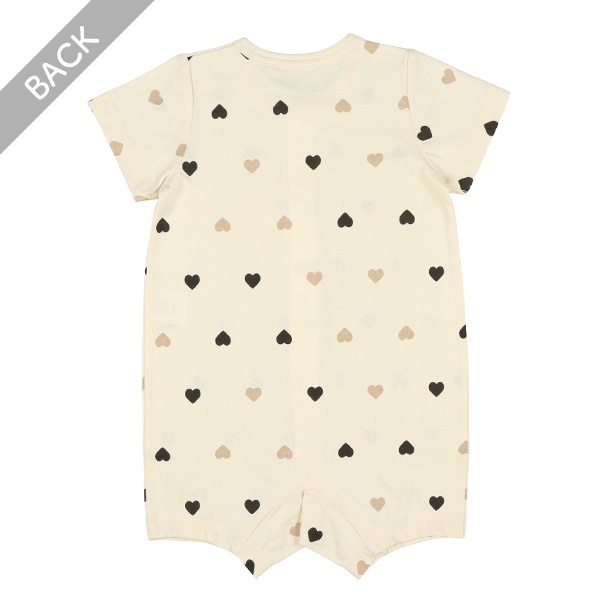 天竺ハート総柄半袖プレオール