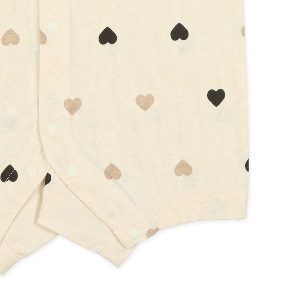 天竺ハート総柄半袖プレオール