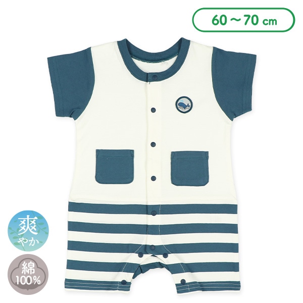 天竺マリンボーダーポッケ半袖プレオール