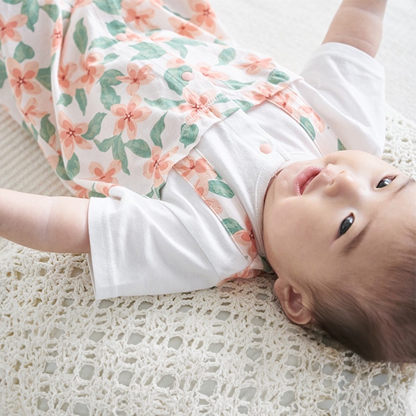 天竺切り替え夏ガール半袖プレオール