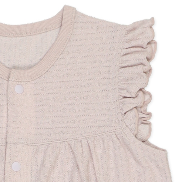 タック天竺フリル袖半袖プレオール