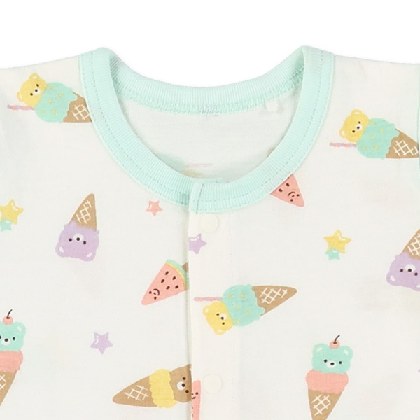 天竺アイスクリームくま半袖プレオール