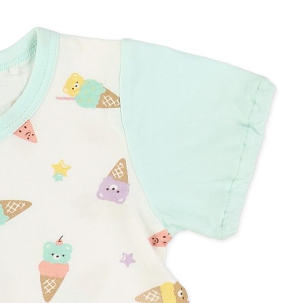 天竺アイスクリームくま半袖プレオール