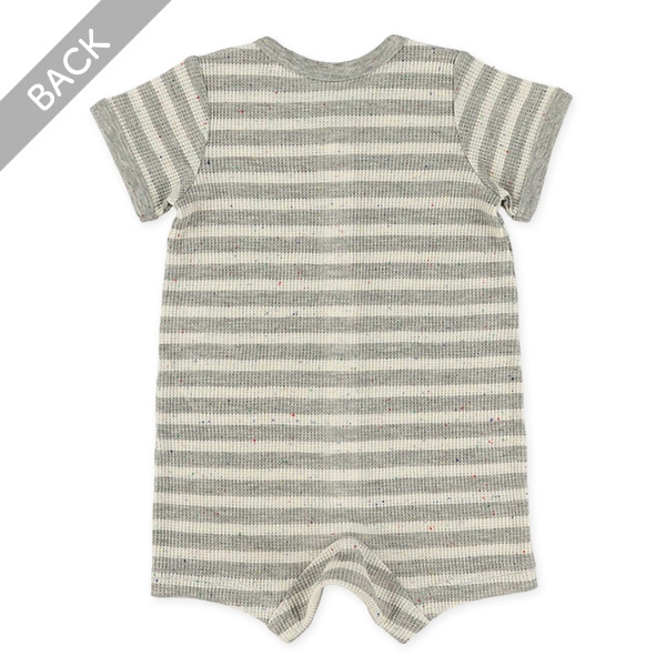 ワッフルネップボーダー半袖プレオール