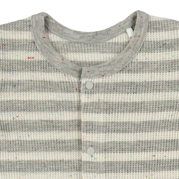 ワッフルネップボーダー半袖プレオール