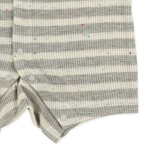 ワッフルネップボーダー半袖プレオール