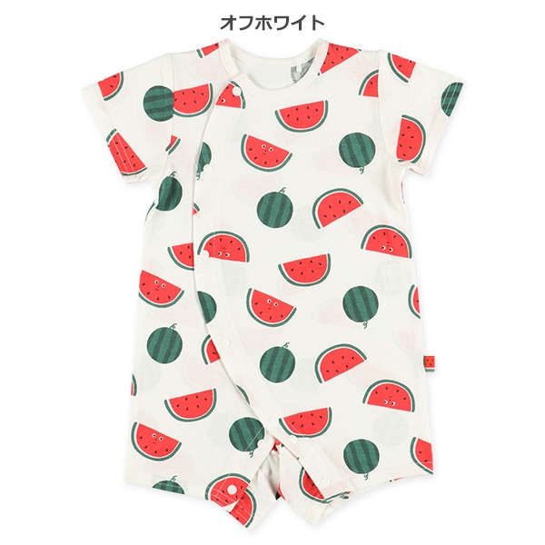 天竺スイカ総柄半袖プレオール