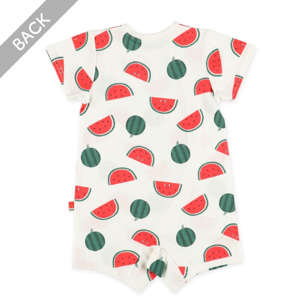 天竺スイカ総柄半袖プレオール