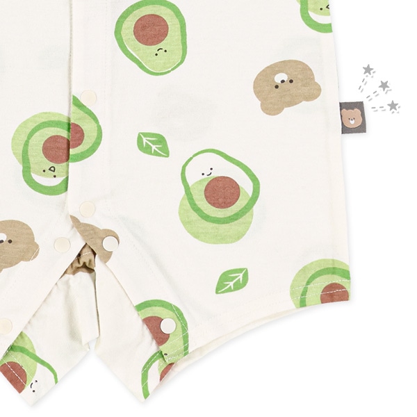 天竺アボカドベア半袖プレオール