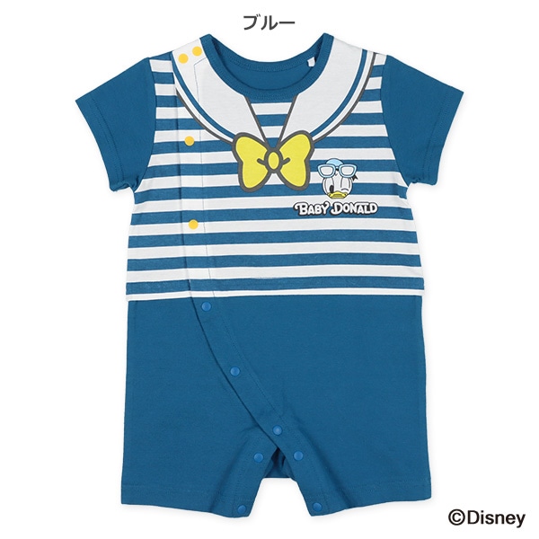 天竺セーラーボーダー半袖プレオール（ドナルドダック）