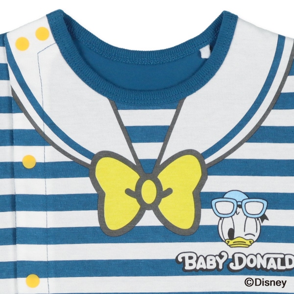 天竺セーラーボーダー半袖プレオール（ドナルドダック）