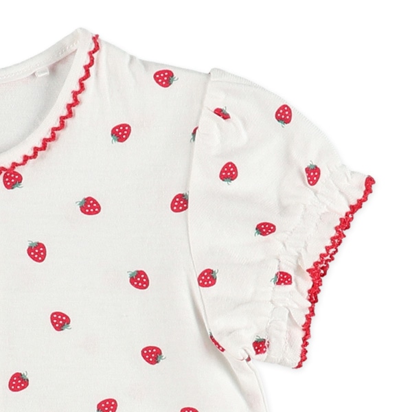 天竺いちごポケット半袖プレオール