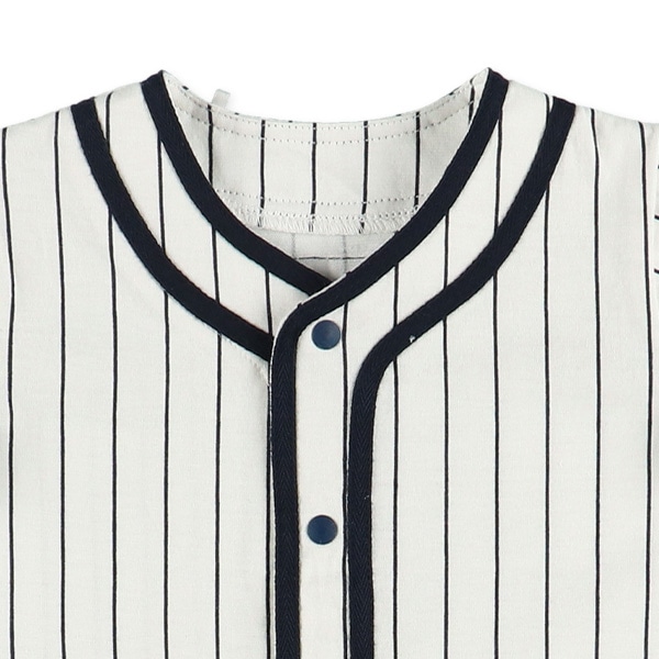 天竺ベースボールユニフォーム風半袖プレオール