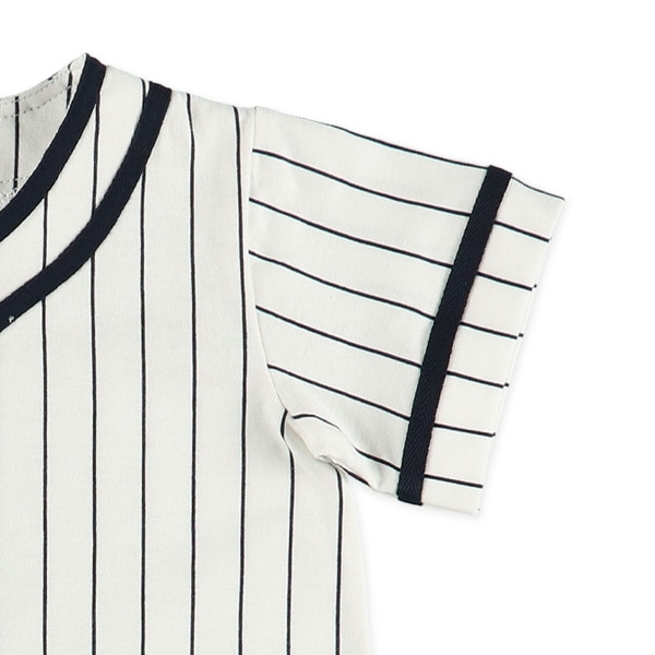 天竺ベースボールユニフォーム風半袖プレオール