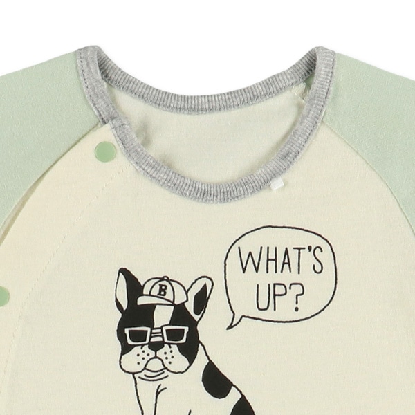 天竺ラグランフレンチブルドッグ半袖プレオール