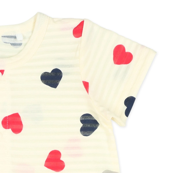 天竺トリコハートボーダー長袖プレオール