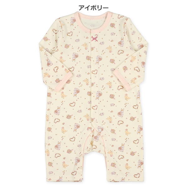 スムースお花とアニマル長袖プレオール