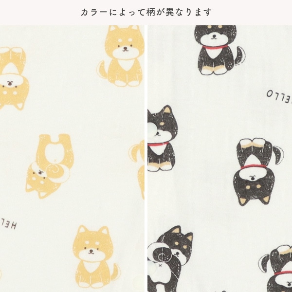 スムース柴犬総柄長袖プレオール