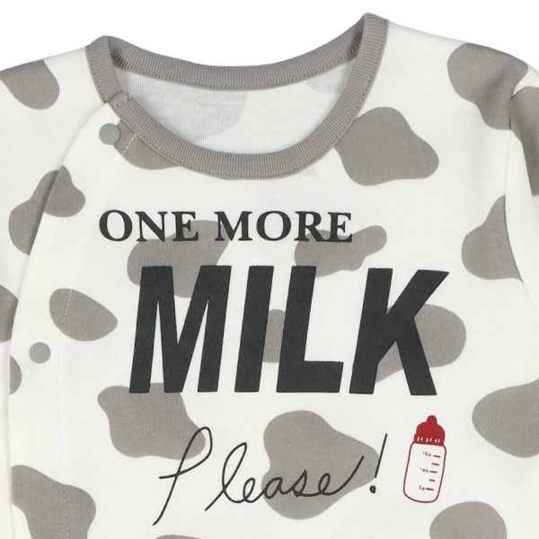 スムースホルスタインMILK長袖プレオール