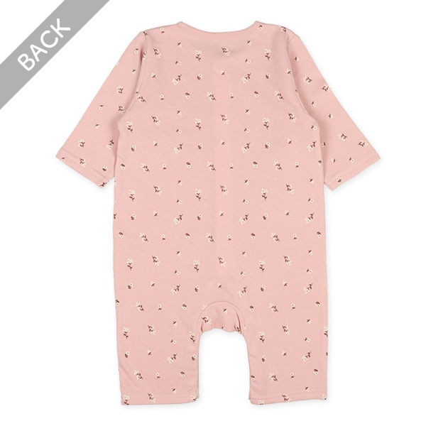 裏起毛花総柄長袖プレオール