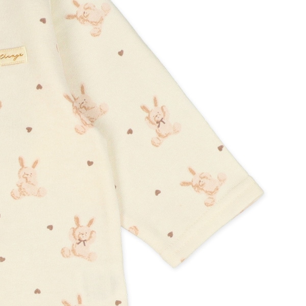 裏起毛うさぎ星長袖プレオール