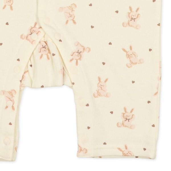 裏起毛うさぎ星長袖プレオール