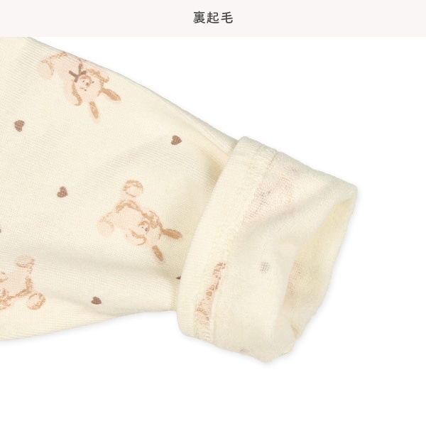裏起毛うさぎ星長袖プレオール