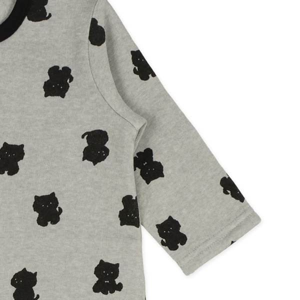 裏起毛くろねこ長袖プレオール