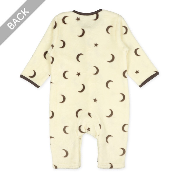 フリースモノトーン総柄長袖プレオール