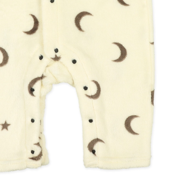 フリースモノトーン総柄長袖プレオール