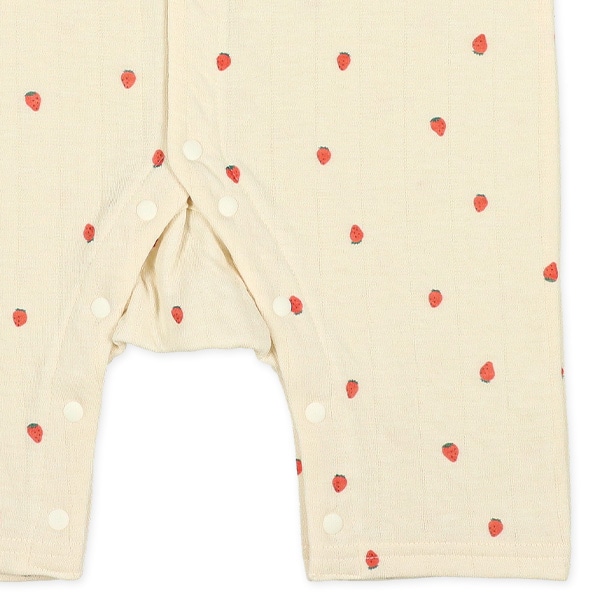 ニットキルトリブいちご長袖プレオール