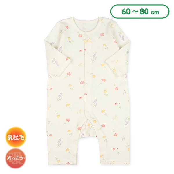 裏起毛フェミニン花柄長袖プレオール