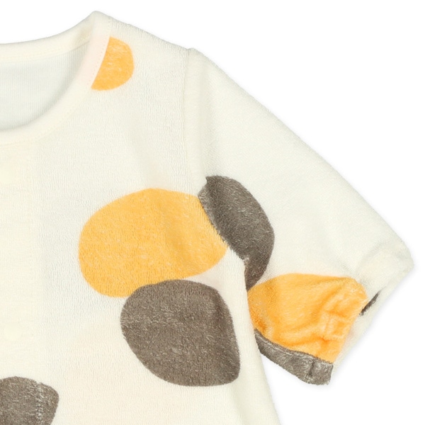 パイル長袖コンビドレス4点セット（三毛猫）