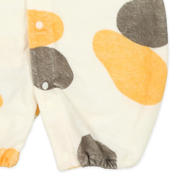 パイル長袖コンビドレス4点セット（三毛猫）