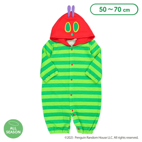 スムース着ぐるみコンビドレス（はらぺこあおむし）