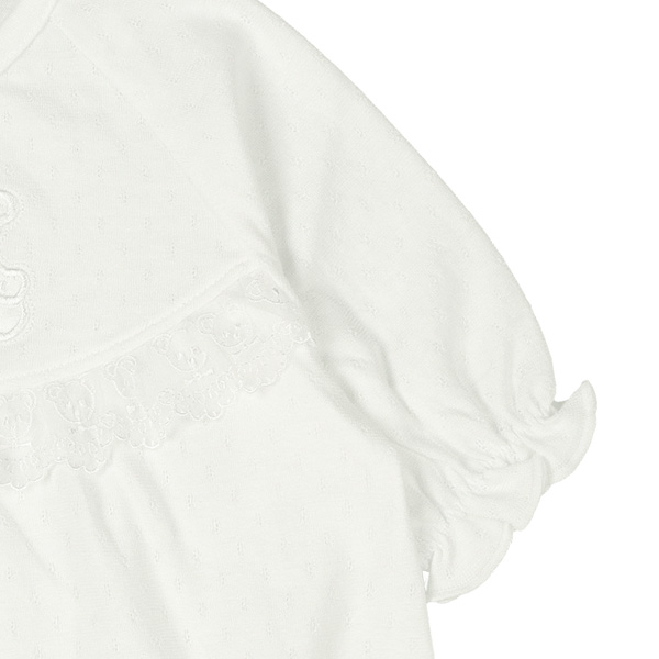 天竺メッシュフード付き刺繍セレモニードレス