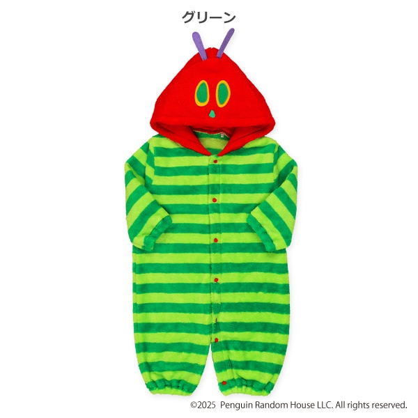 フリース防寒コンビドレス（はらぺこあおむし）