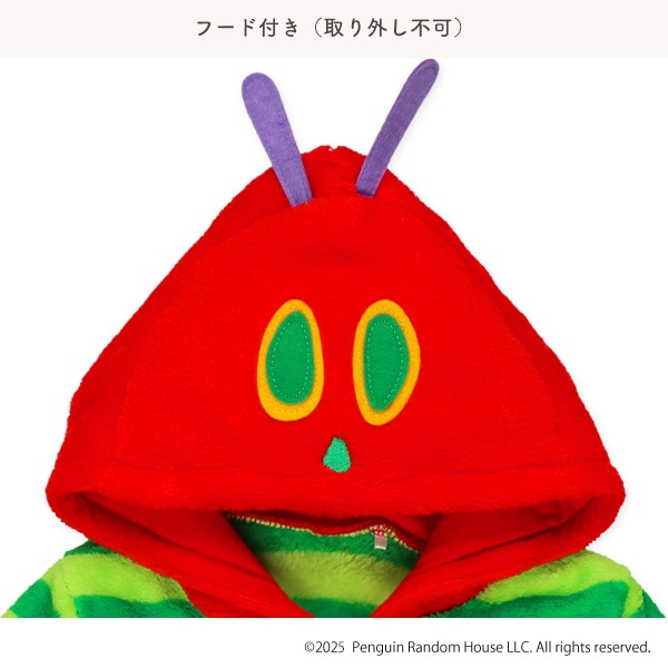 フリース防寒コンビドレス（はらぺこあおむし）