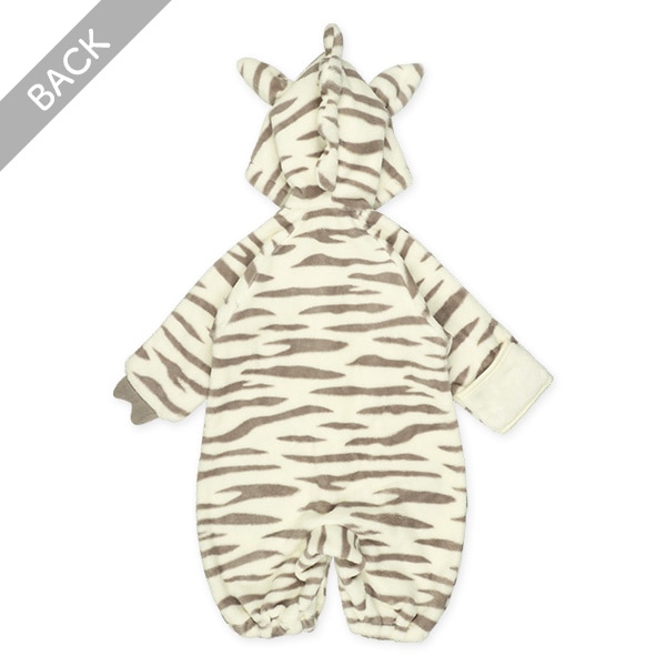 マイクロファイバーしまうま防寒コンビドレス