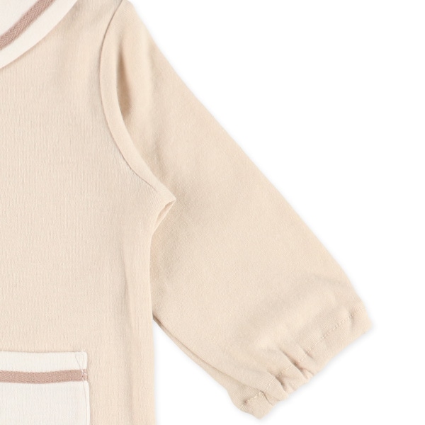 スムースセーラー襟長袖ロンパース