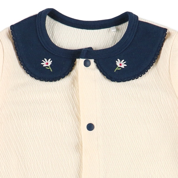 天竺ブルマ付き長袖ロンパース