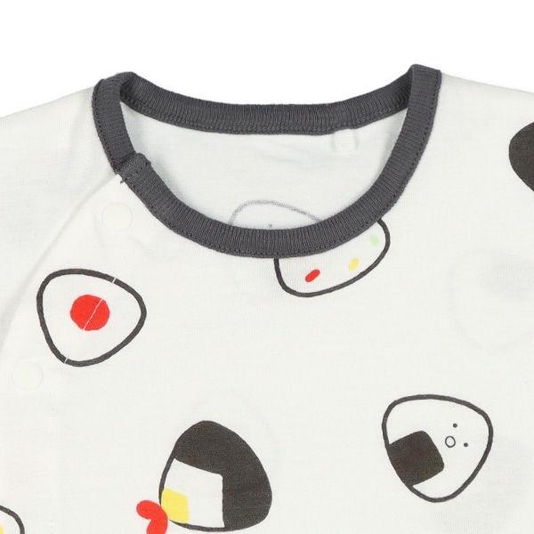 天竺おむすび半袖ロンパース