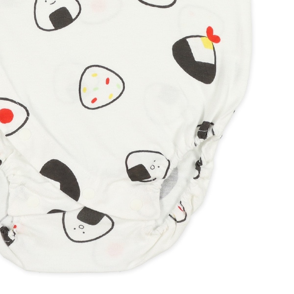 天竺おむすび半袖ロンパース