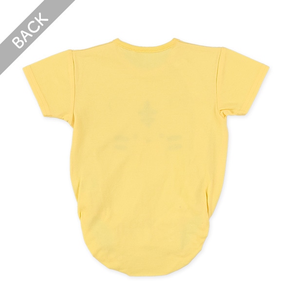 天竺アニマルフェイス半袖ロンパース