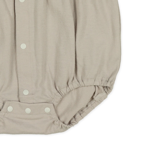 天竺アニマル柄プリント切り替え半袖ロンパース