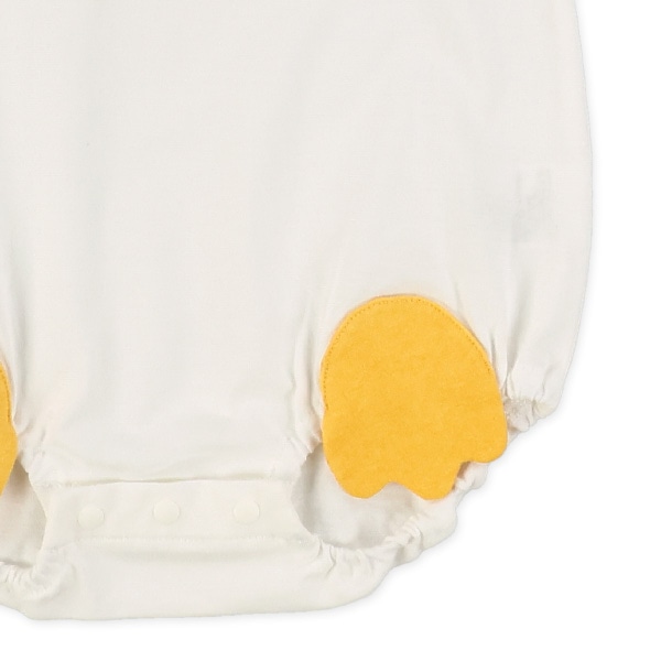 天竺ペンギンラグラン半袖ロンパース