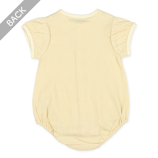 シャーリング天竺チケット半袖ロンパース