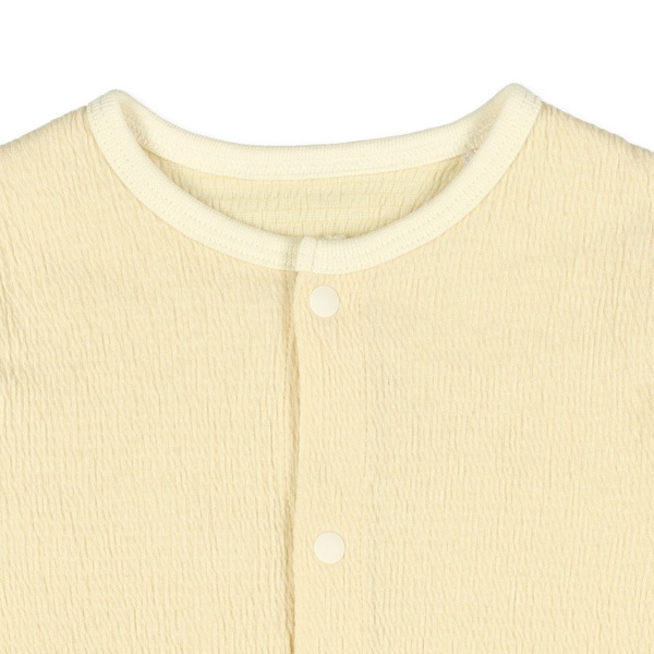 シャーリング天竺チケット半袖ロンパース