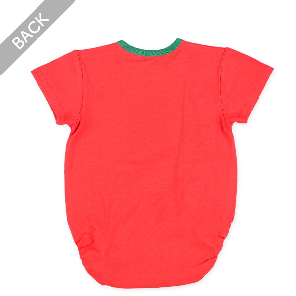 天竺パッケージ半袖ロンパース