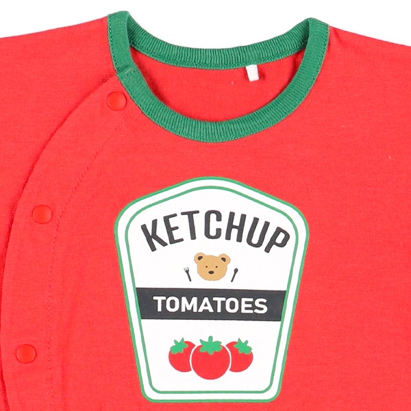 天竺パッケージ半袖ロンパース